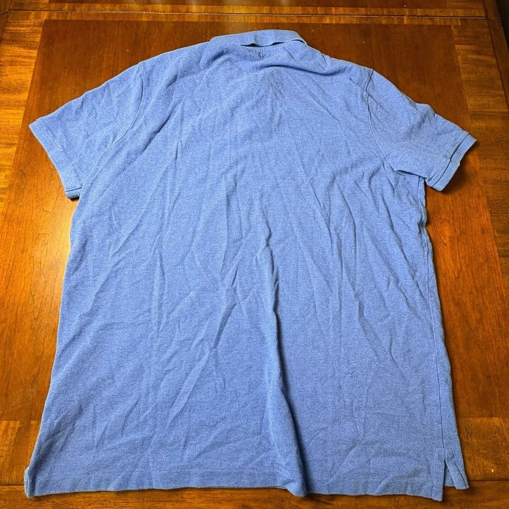 Polo Ralph Lauren Classic Fit Blue Polo Shirt XL Orange Pony